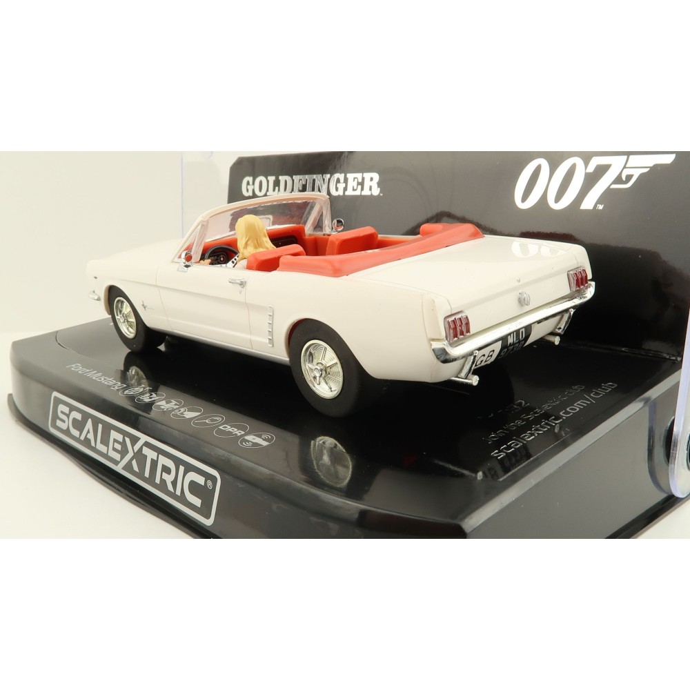 Scalextric C4404 James Bond Ford Mustang – Goldfinger Slot Car 1:32 Scale