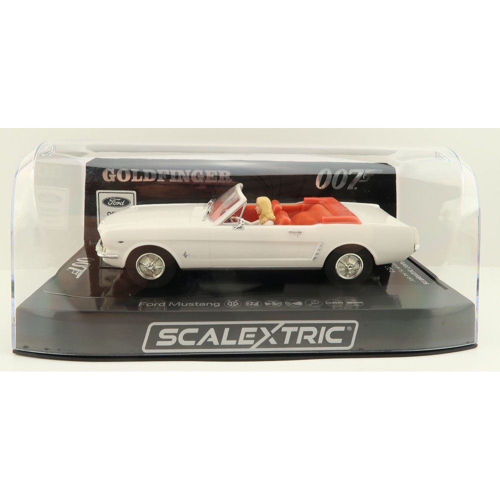 Scalextric C4404 James Bond Ford Mustang – Goldfinger Slot Car 1:32 Scale