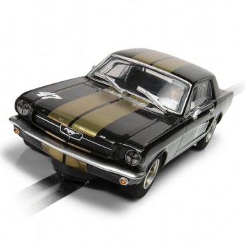 Scalextric C4405 - Ford Mustang - Black and Gold Slot Car 1:32 Scale