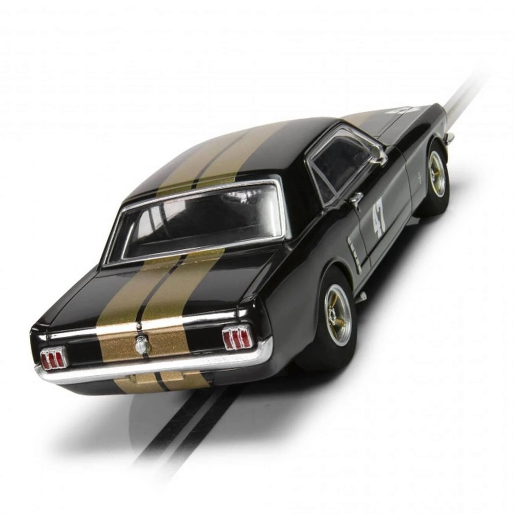 Scalextric C4405 - Ford Mustang - Black and Gold Slot Car 1:32 Scale