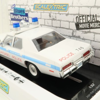 Scalextric C4407 Dodge Monaco - Blues Brothers - Chicago Police Slot Car 1:32 Scale