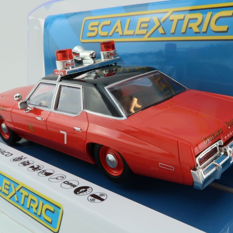 Scalextric C4408 Dodge Monaco Chicago Fire Department Slot Car 1:32 Scale