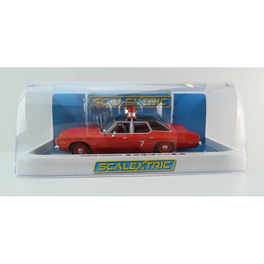 Scalextric C4408 Dodge Monaco Chicago Fire Department Slot Car 1:32 Scale
