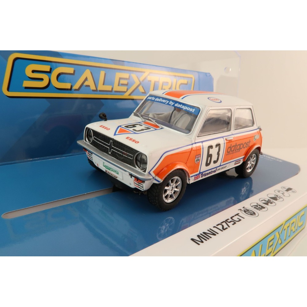 Scalextric C4413 Mini 1275GT Data Post Alan Curnow 1979 BSCC Slot Car 1:32 Scale