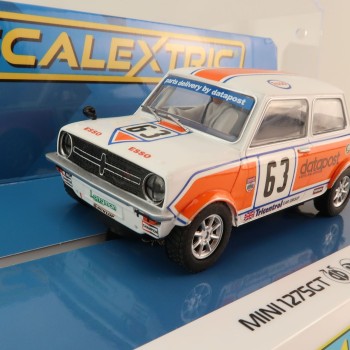 Scalextric C4413 Mini 1275GT Data Post Alan Curnow 1979 BSCC Slot Car 1:32 Scale