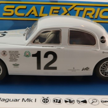 Scalextric C4419 Jaguar MKI - Goodwood 2021 No 12 Slot Car 1:32 Scale