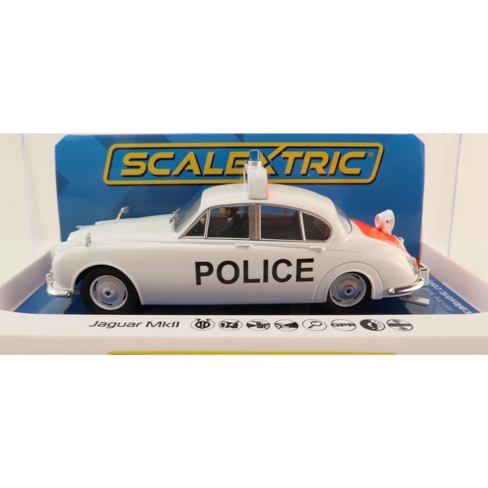 Scalextric C4420 Jaguar MK2 Police Edition Slot Car 1:32 Scale
