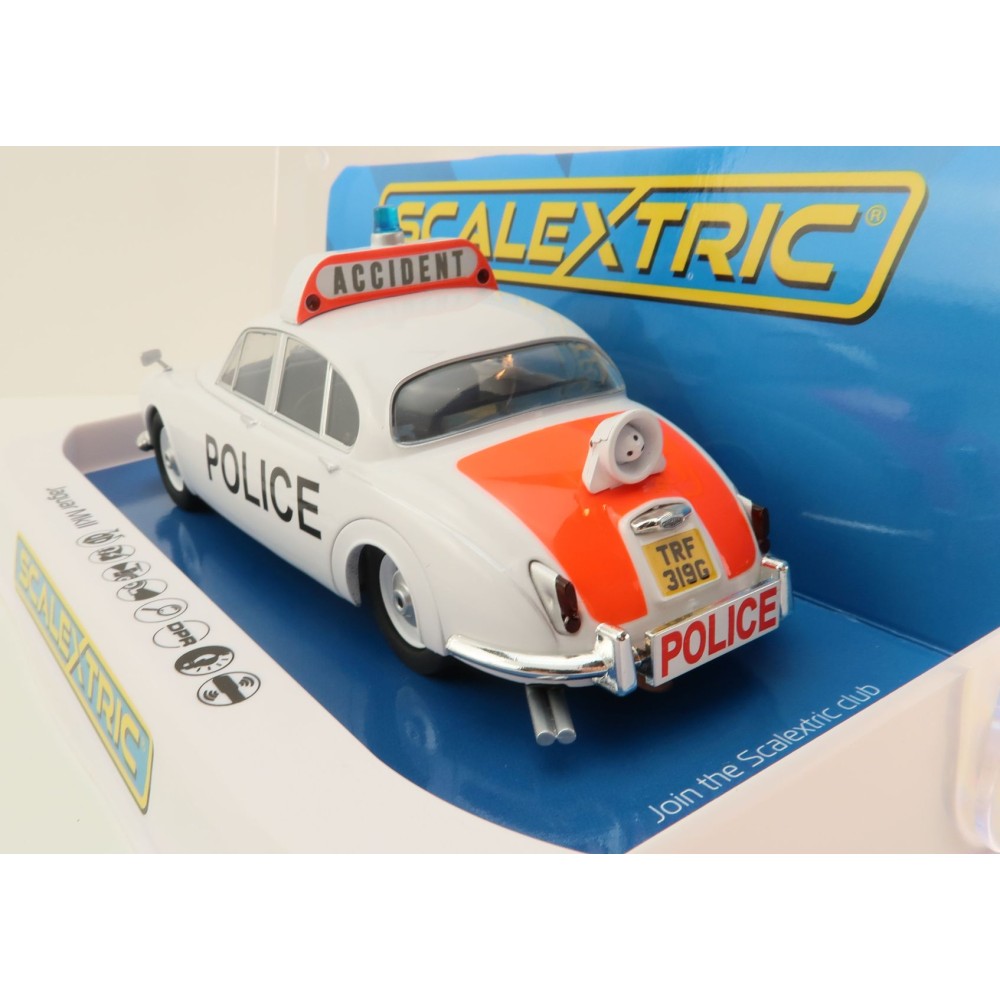 Scalextric C4420 Jaguar MK2 Police Edition Slot Car 1:32 Scale