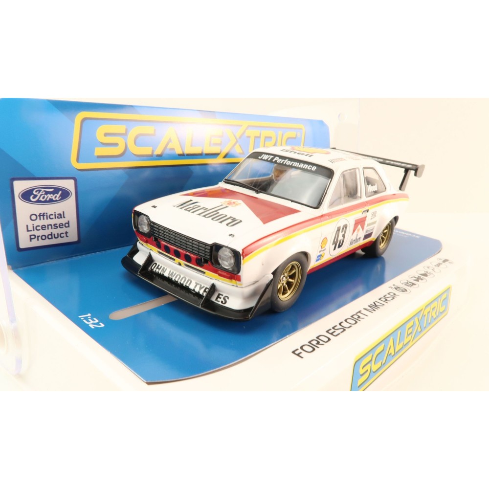 Scalextric C4421 Ford Escort MK1 RSR Lea Wood Slot Car 1:32 Scale
