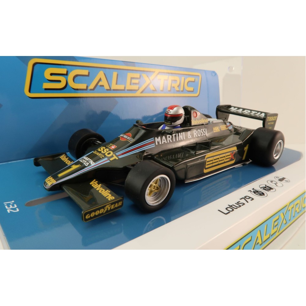 Scalextric C4423 Lotus 79 F1 USA GP West 1979 Mario Andretti Slot Car 1:32 Scale
