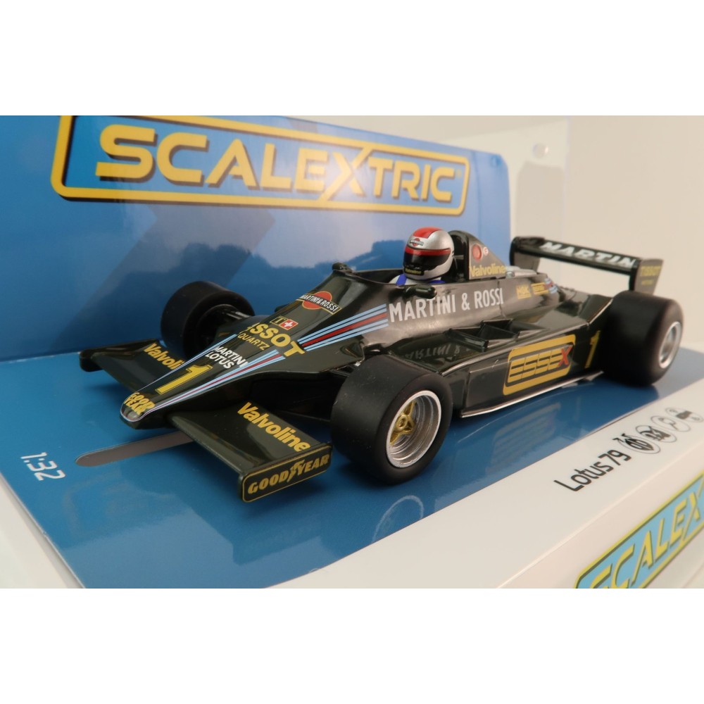 Scalextric C4423 Lotus 79 F1 USA GP West 1979 Mario Andretti Slot Car 1:32 Scale