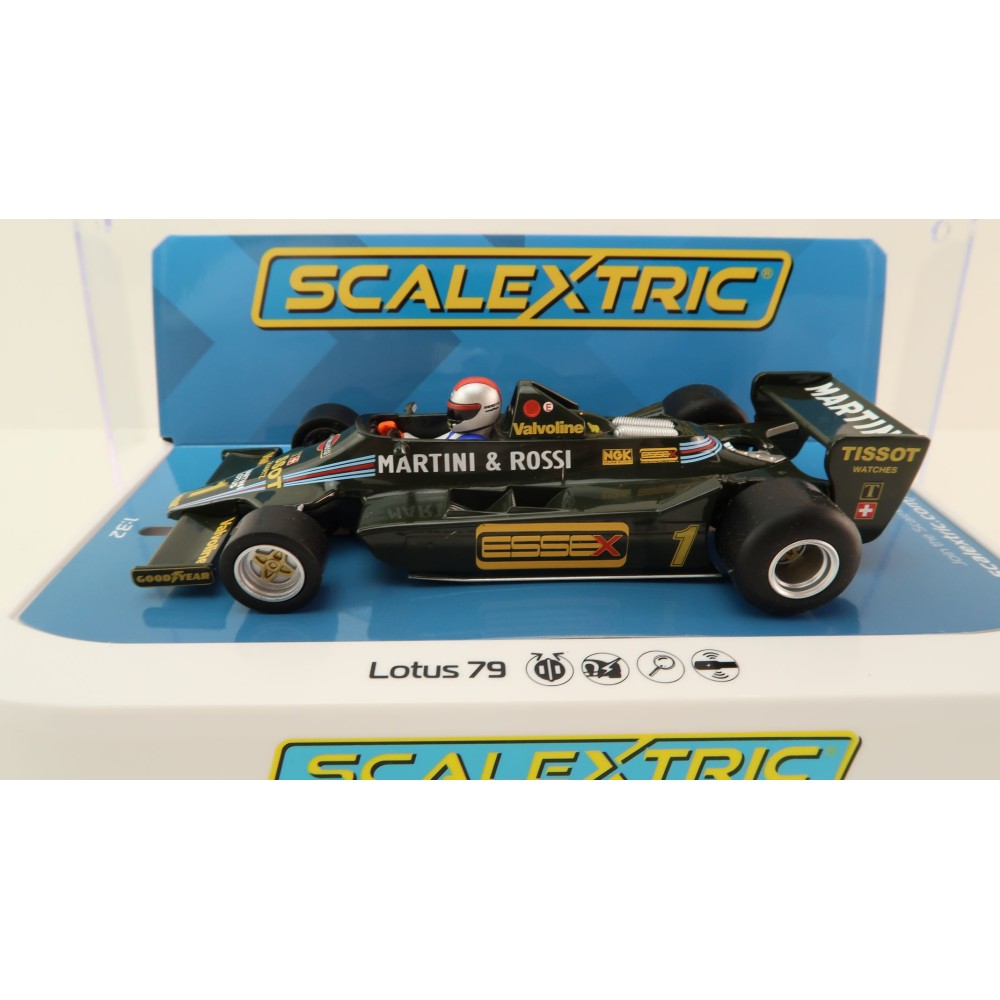Scalextric C4423 Lotus 79 F1 USA GP West 1979 Mario Andretti Slot Car 1:32 Scale