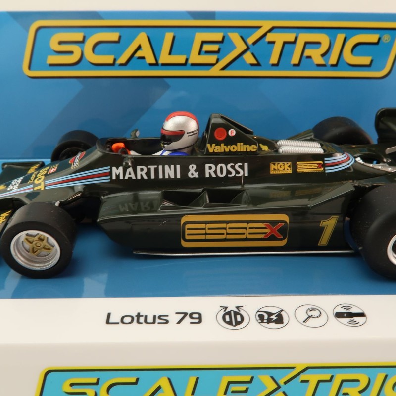 Scalextric C4423 Lotus 79 F1 USA GP West 1979 Mario Andretti Slot Car 1:32 Scale