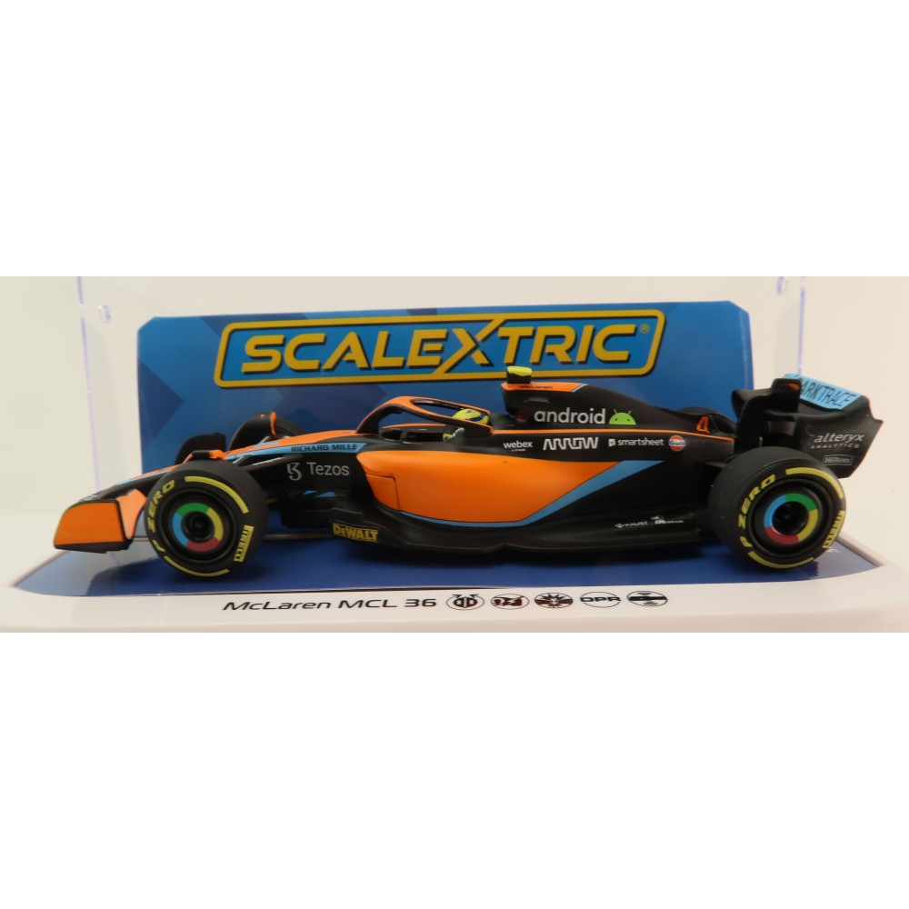 Scalextric C4424 McLaren MCL36 Lando Norris 2022 F1 Emilia Romagna GP Slot Car 1:32 Scale