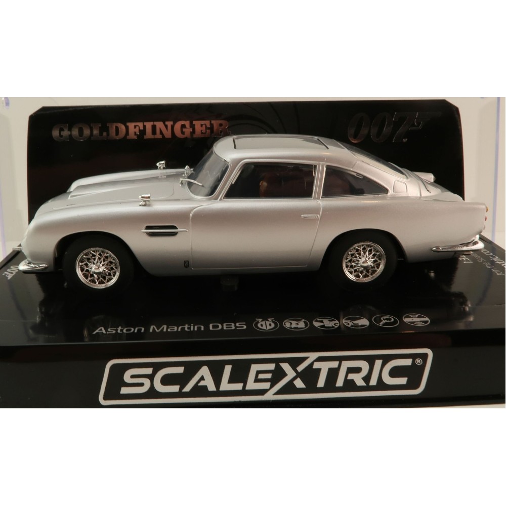 Scalextric C4436 Aston Martin DB5 with Functions - James Bond Goldfinger Slot Car 1:32 Scale