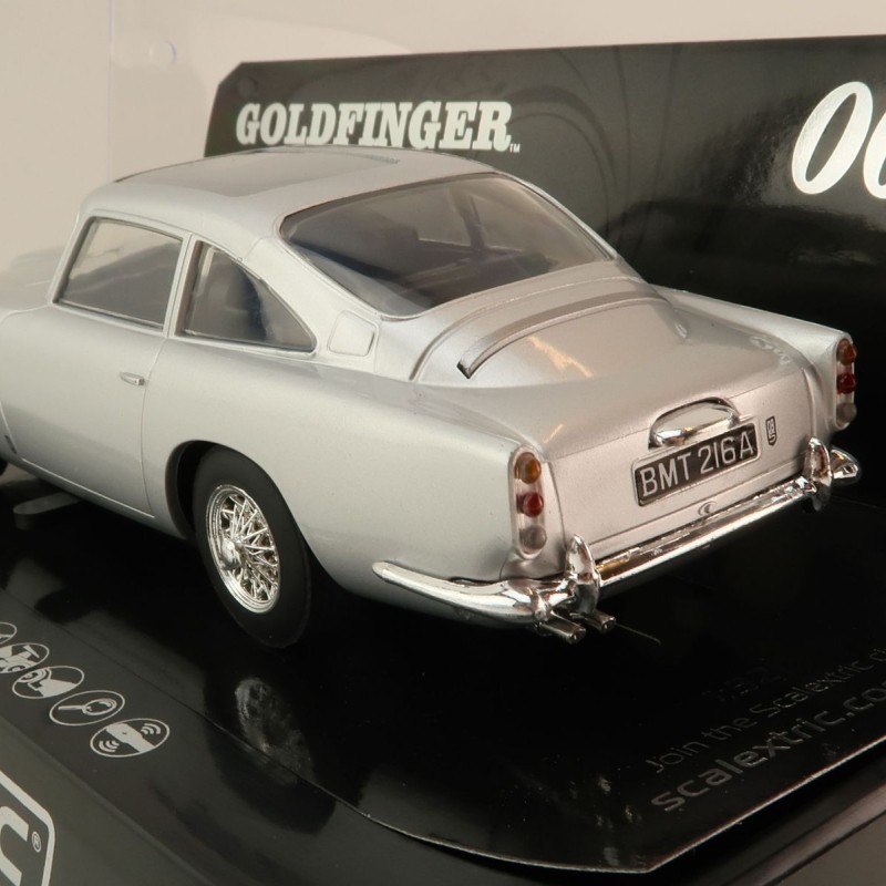 Scalextric C4436 Aston Martin DB5 with Functions - James Bond Goldfinger Slot Car 1:32 Scale