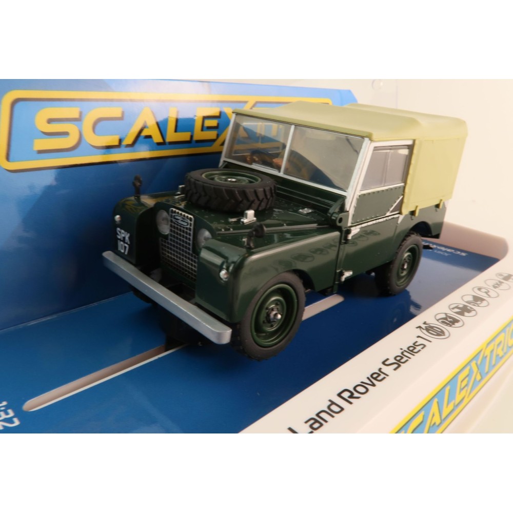 Scalextric C4441 Land Rover Series 1 Green Slot Car 1:32 Scale