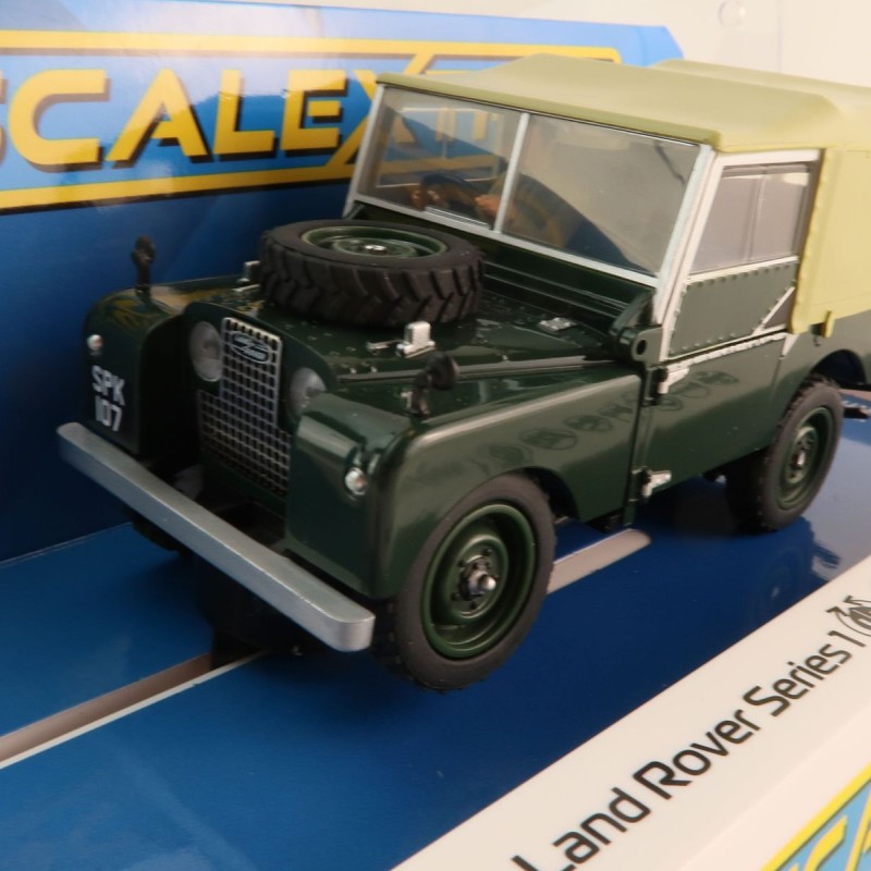 Scalextric C4441 Land Rover Series 1 Green Slot Car 1:32 Scale