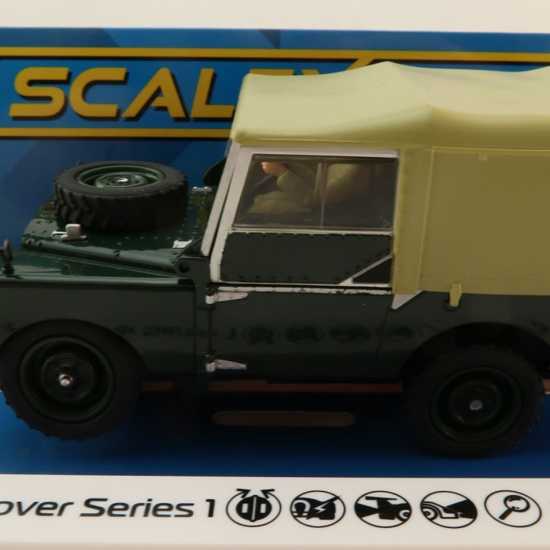 Scalextric C4441 Land Rover Series 1 Green Slot Car 1:32 Scale