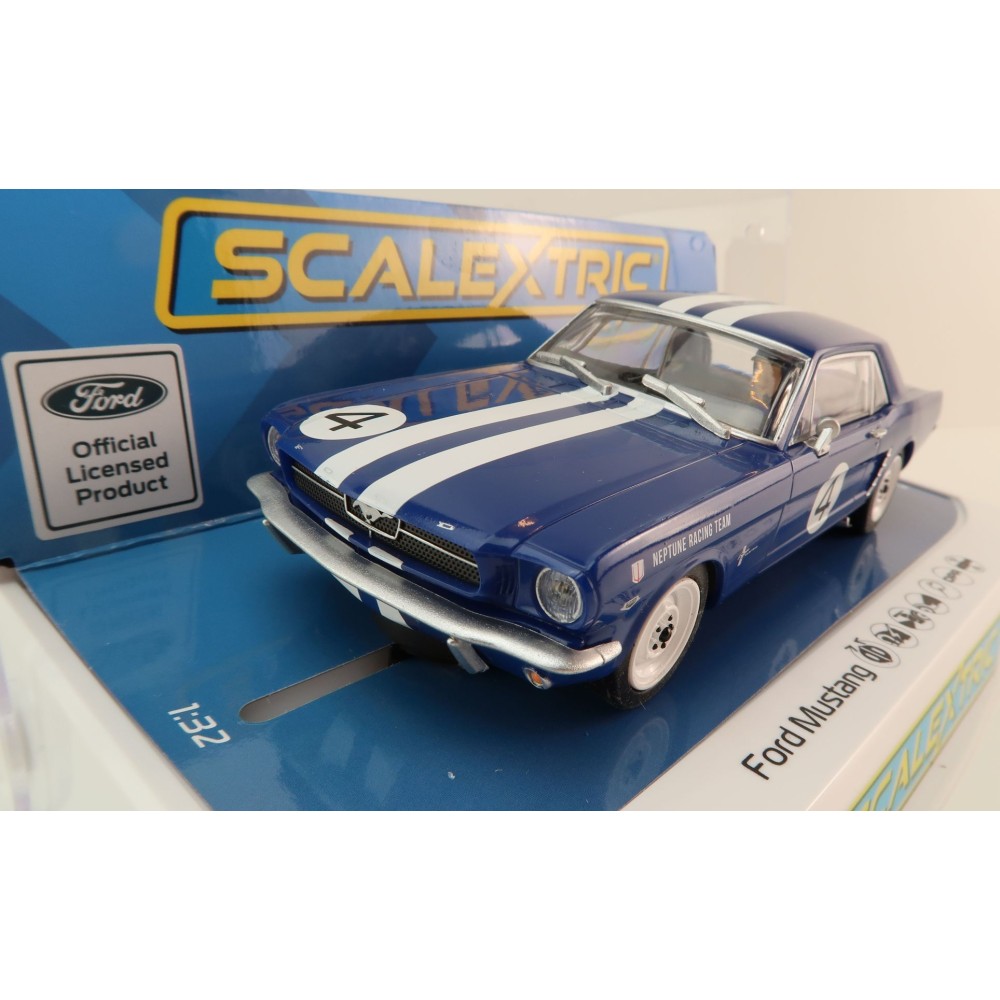 Scalextric C4458 1965 Ford Mustang Neptune Racing Norm Beechey Australian Only Slot Car 1:32 Scale