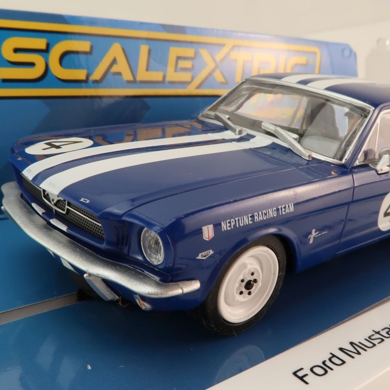 Scalextric C4458 1965 Ford Mustang Neptune Racing Norm Beechey Australian Only Slot Car 1:32 Scale