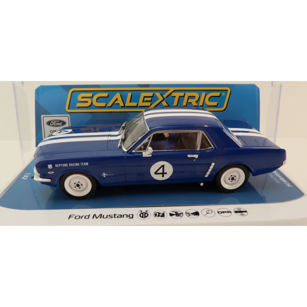 Scalextric C4458 1965 Ford Mustang Neptune Racing Norm Beechey Australian Only Slot Car 1:32 Scale