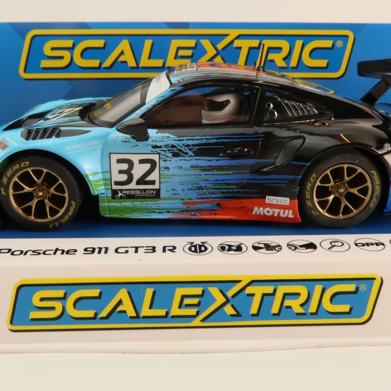 Scalextric C4460 Porsche 911 GT3 R Redline Racing Spa 2022 Slot Car 1:32 Scale