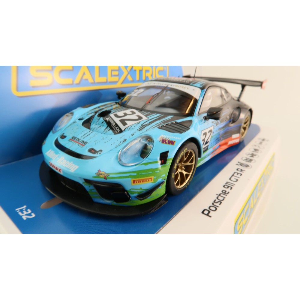 Scalextric C4460 Porsche 911 GT3 R Redline Racing Spa 2022 Slot Car 1:32 Scale