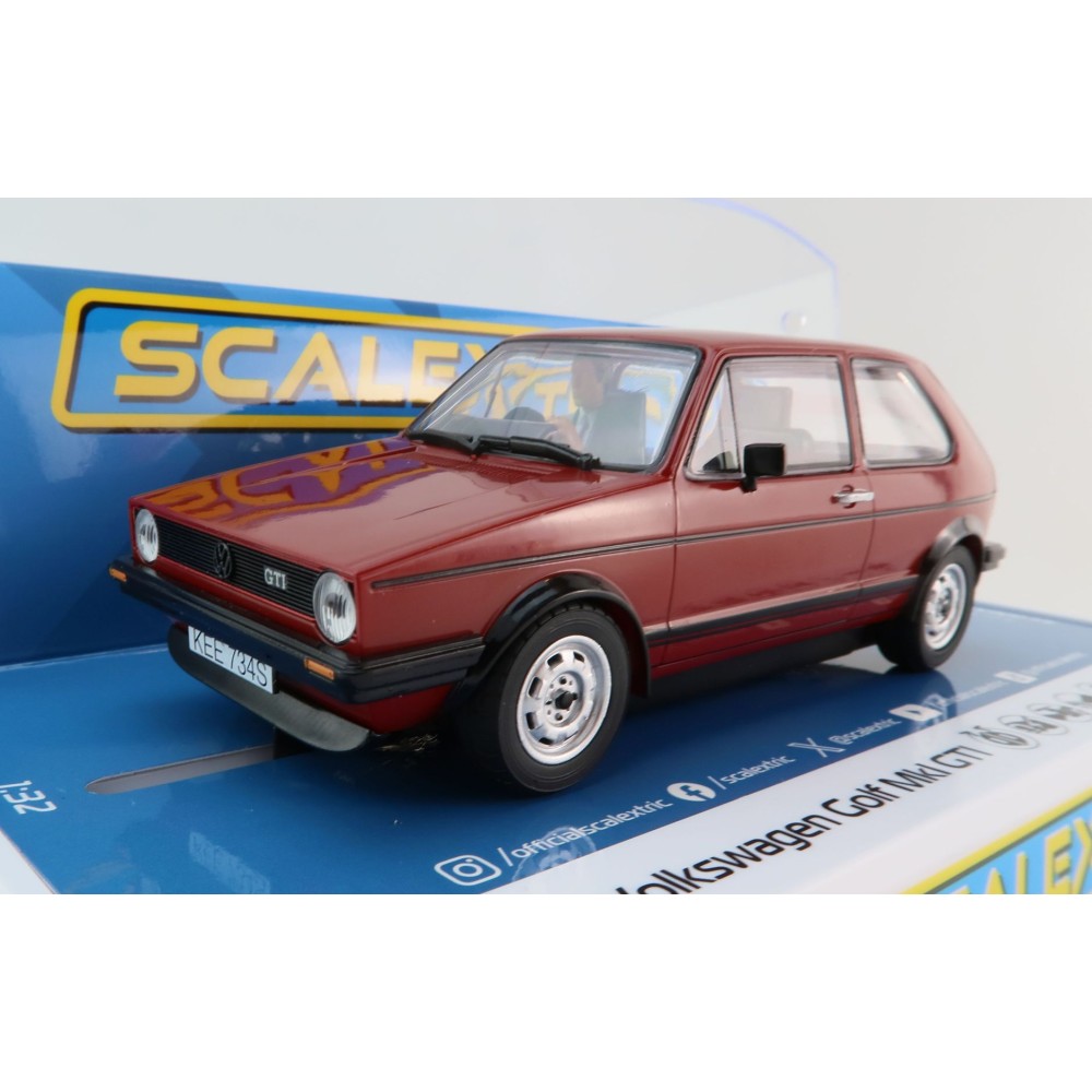 Scalextric C4490 Volkswagen Golf GTI MK1 - Red Slot Car 1:32 Scale