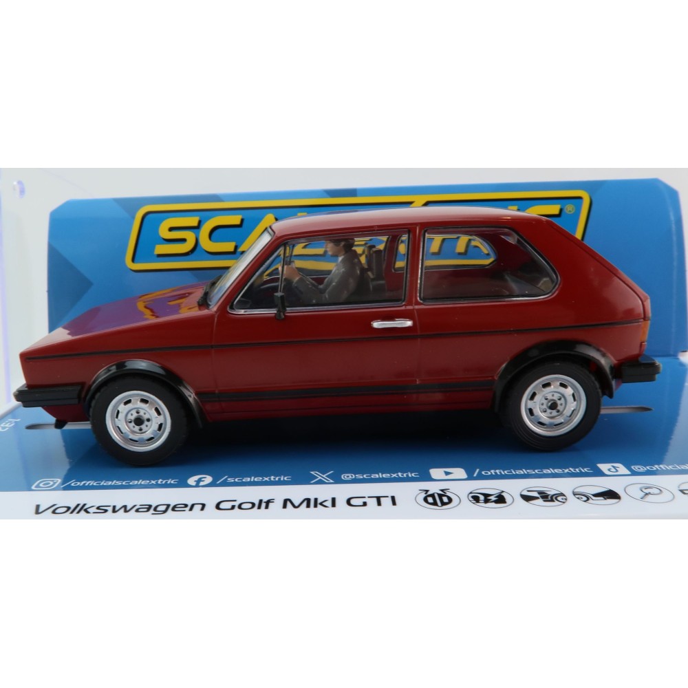 Scalextric C4490 Volkswagen Golf GTI MK1 - Red Slot Car 1:32 Scale
