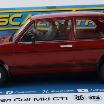 Scalextric C4490 Volkswagen Golf GTI MK1 - Red Slot Car 1:32 Scale