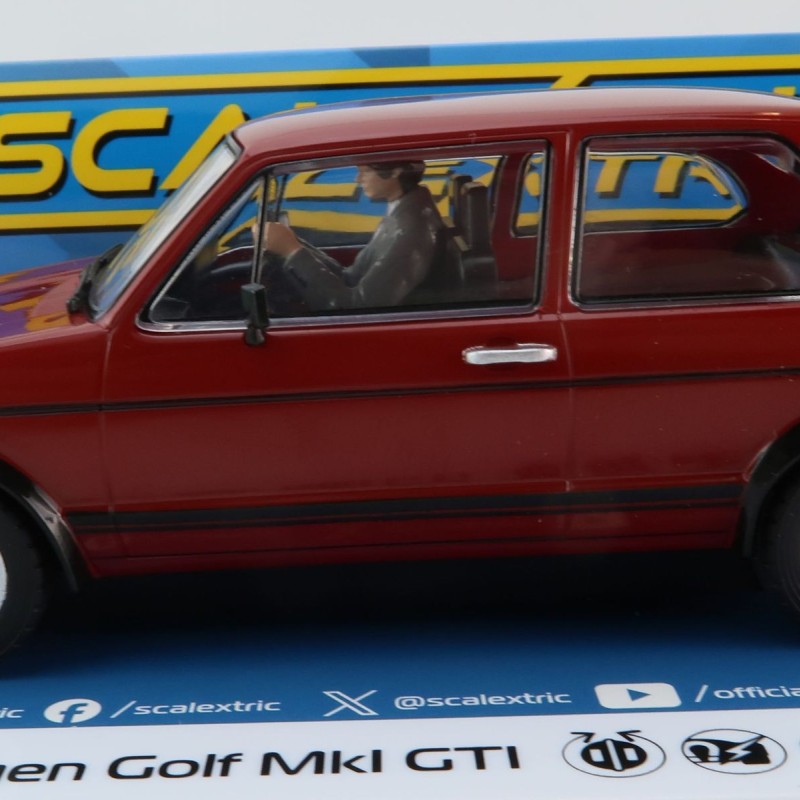 Scalextric C4490 Volkswagen Golf GTI MK1 - Red Slot Car 1:32 Scale