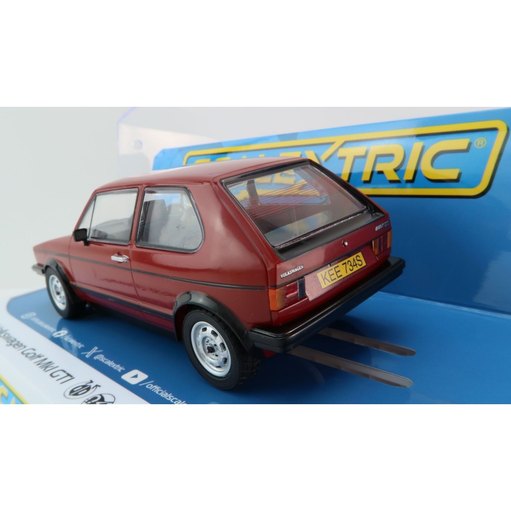 Scalextric C4490 Volkswagen Golf GTI MK1 - Red Slot Car 1:32 Scale