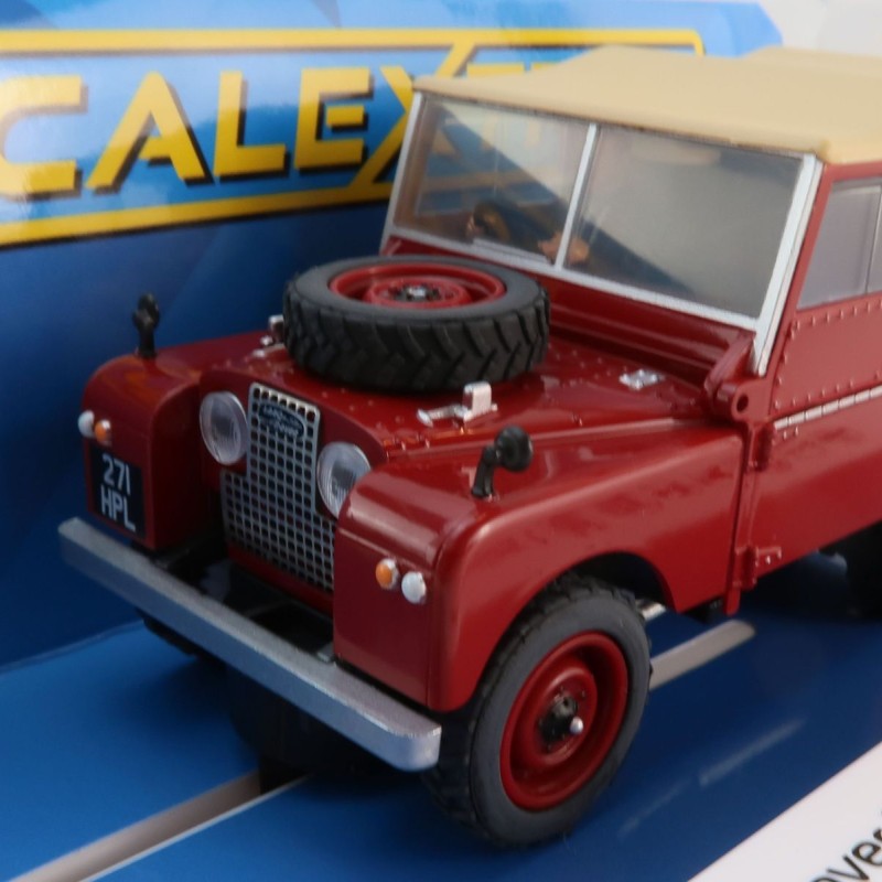 Scalextric C4493 Land Rover Series 1 - Poppy Red Slot Car 1:32 Scale