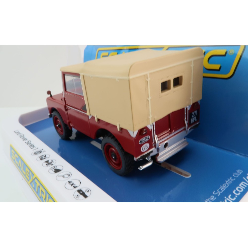 Scalextric C4493 Land Rover Series 1 - Poppy Red Slot Car 1:32 Scale