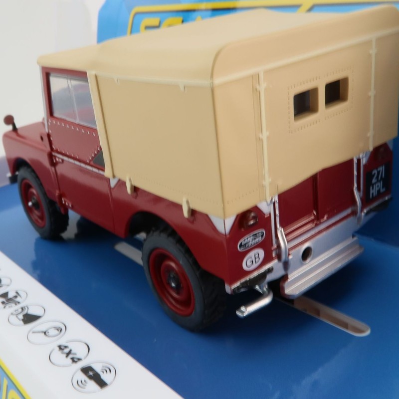 Scalextric C4493 Land Rover Series 1 - Poppy Red Slot Car 1:32 Scale