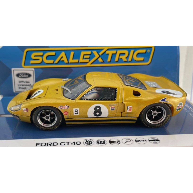 Scalextric C4495 - Ford GT40 - BOAC 500 1968 - Drury / Holland Slot Car 1:32 Scale