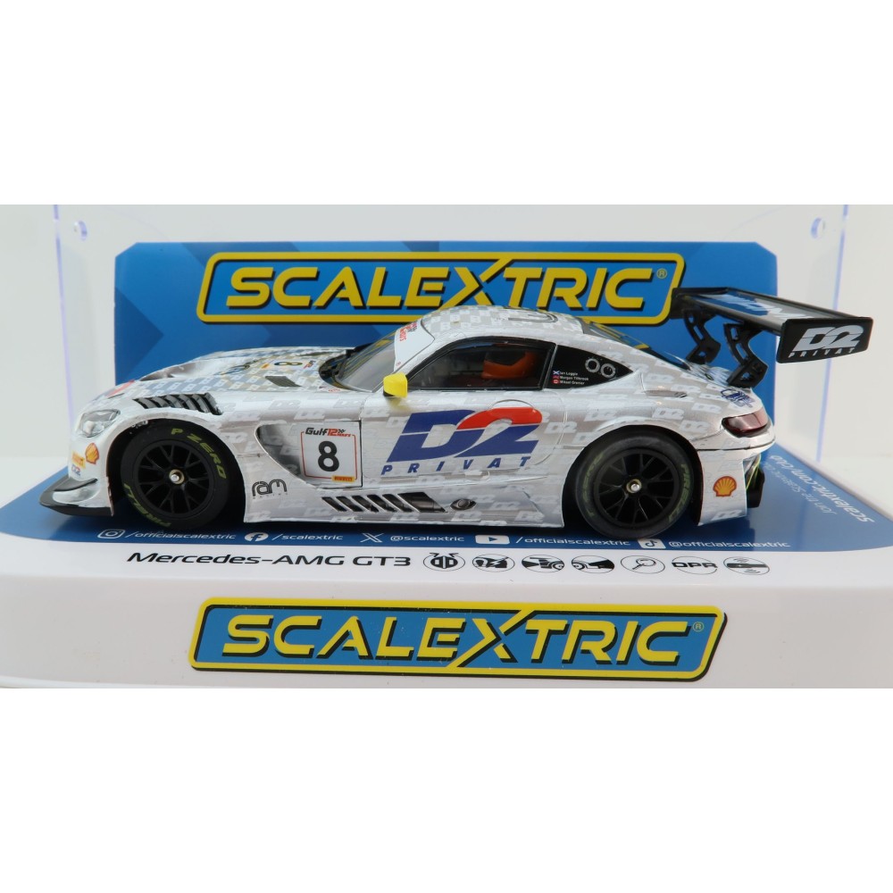 Scalextric C4496 Mercedes AMG GT3 RAM Racing D2 Slot Car 1:32 Scale