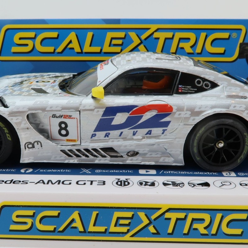Scalextric C4496 Mercedes AMG GT3 RAM Racing D2 Slot Car 1:32 Scale