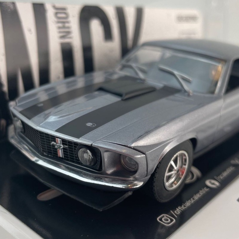 Scalextric C4497 Ford Mustang BOSS 429 - John Wick Chapter 1 Slot Car 1:32 Scale