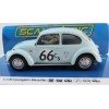 Scalextric C4498 VW Volkswagen Beetle Light Blue No 66 Slot Car 1:32 Scale