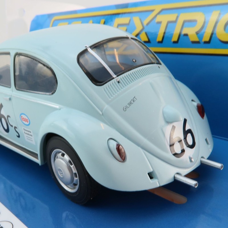 Scalextric C4498 VW Volkswagen Beetle Light Blue No 66 Slot Car 1:32 Scale