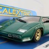 Scalextric C4500 Lamborghini Countach - Green + Gold Slot Car 1:32 Scale