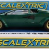 Scalextric C4500 Lamborghini Countach - Green + Gold Slot Car 1:32 Scale