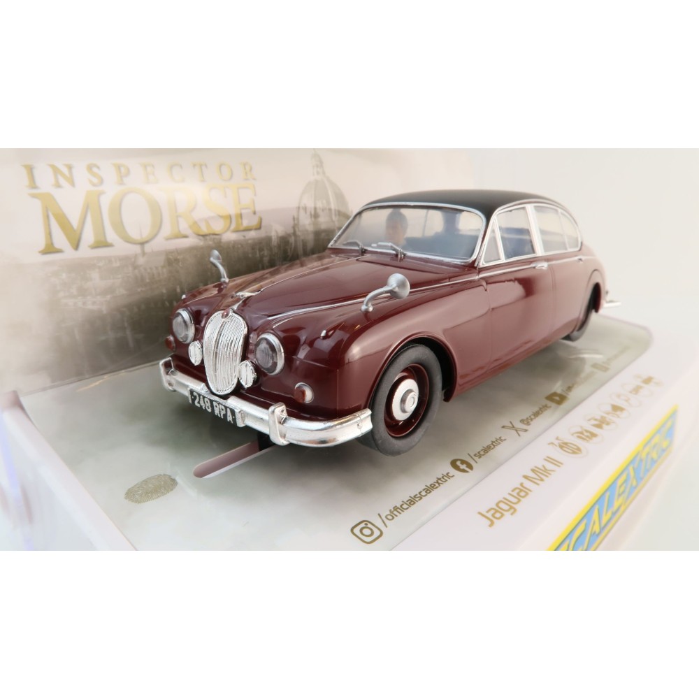 Scalextric C4502 Jaguar MK2 - Inspector Morse Slot Car 1:32 Scale