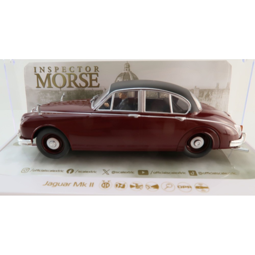 Scalextric C4502 Jaguar MK2 - Inspector Morse Slot Car 1:32 Scale