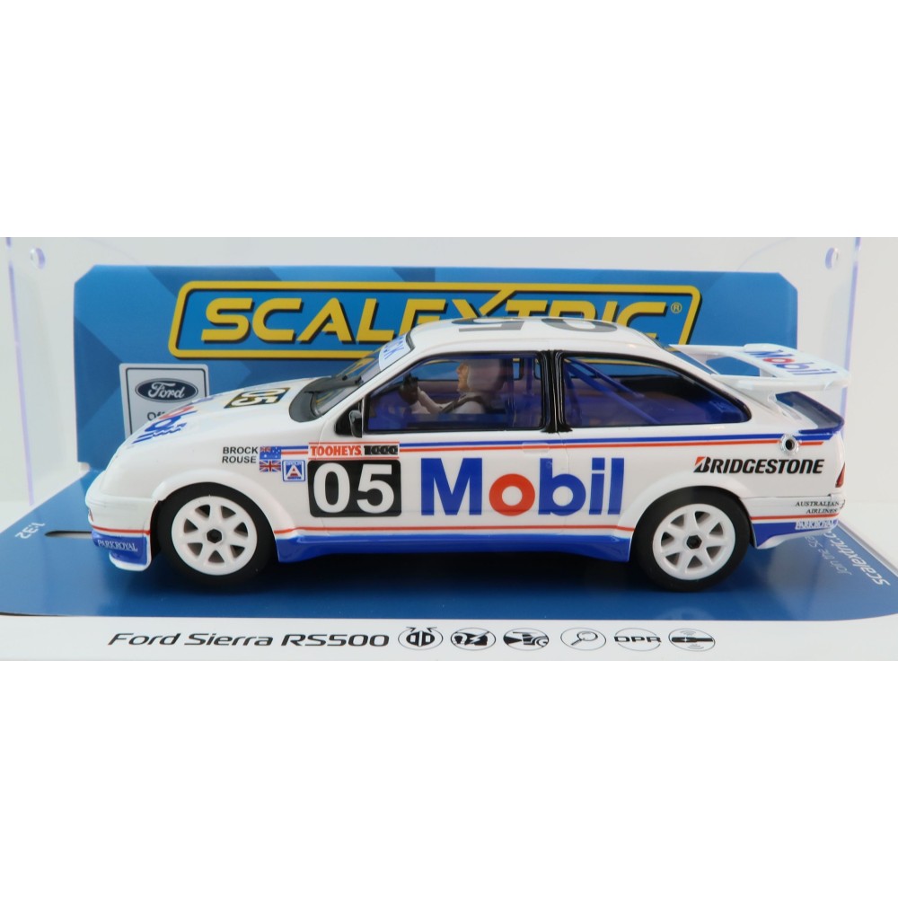 Scalextric C4505 Ford Sierra Cosworth RS500 Peter Brock Bathurst 1989 AU Theme  - Scale 1:32