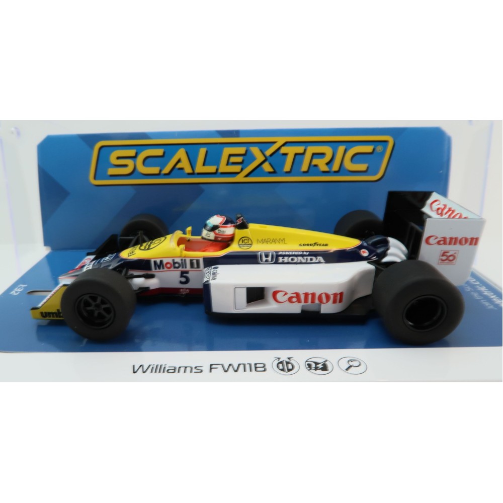 Scalextric C4508 Williams FW11B 1987 British Grand Prix Nigel Mansell Slot Car 1:32 Scale
