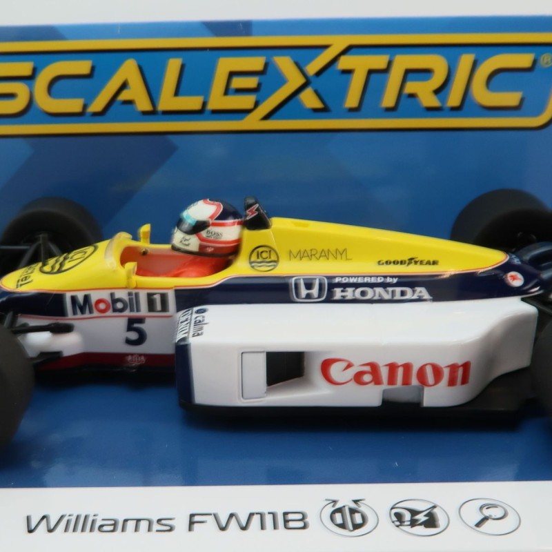 Scalextric C4508 Williams FW11B 1987 British Grand Prix Nigel Mansell Slot Car 1:32 Scale