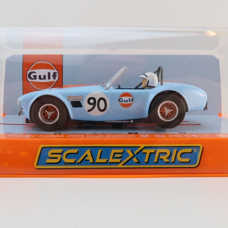 Scalextric C4509 Shelby Cobra - Gulf Slot Car 1:32 Scale